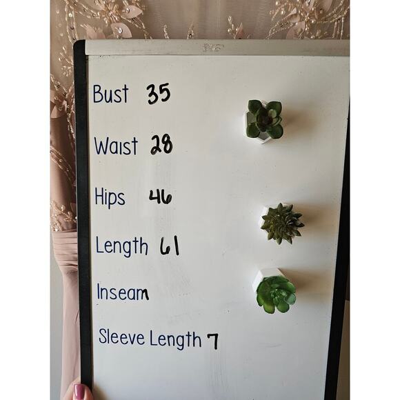 NEW JS COLLECTIONS Embellished Mesh & Chiffon GOWN SIZE 6 $388 BLUSH NORDSTROM - Picture 11 of 11